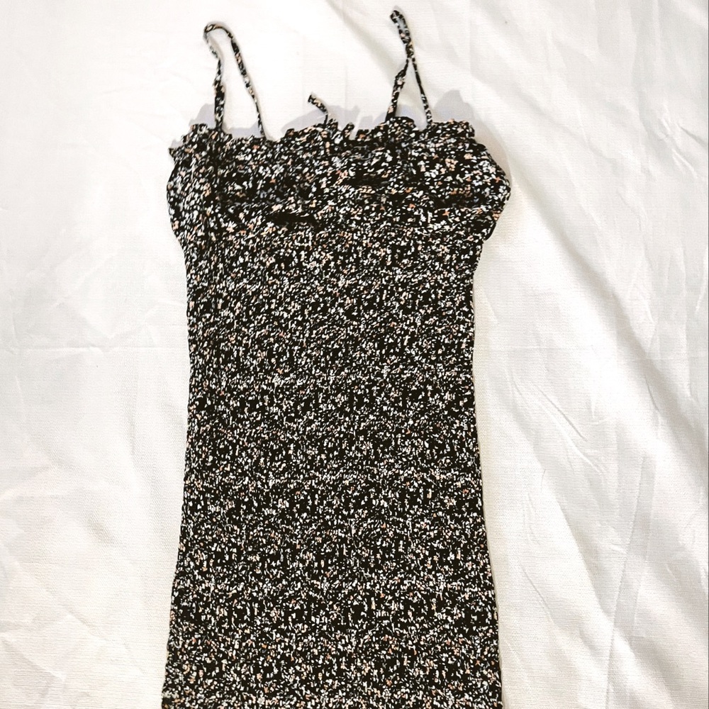 Floral Ruched Bodycon Dress